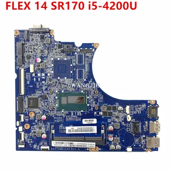 עבור Lenovo FLEX 14 מחשב נייד לוח אם SR170 i5-4200u המעבד על לוח DAST6MB16A0 100% נבדק