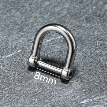 פרסה אבזם מפתח הרכב לטבעת פרסה וו קל 304 נירוסטה, מחזיקי מפתחות EDC כלי באיכות גבוהה תכשיטי אבזם