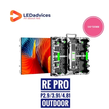RE PRO Series P2.9 P3.91 P4.81 500*500 חיצוני LED מסך וידאו קיר תצוגה דיגיטלית 3840Hz השכרת קבוע ההתקנה
