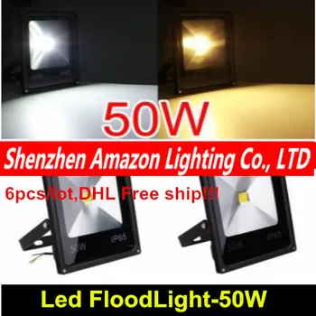 6pcs/lot 50W led זרקורים תאורה חיצונית זרקורים במקום להציף מנורת גן אור DHL/Fedex בחינם הספינה!!!