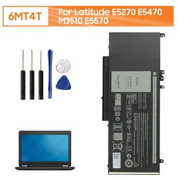 החלפת הסוללה של המחשב הנייד 6MT4T עבור DELL Latitude E5270 E5470 M3510 E5570 עם כלי