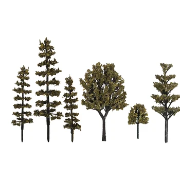 מודל עץ דגם רכבת עצים חול שולחן אדריכלות בניין פריסת DIY תחביב מתנות 10pcs/lot
