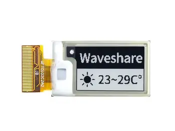 Waveshare 1.02 אינץ E-Ink גלם תצוגה, 128*80 רזולוציה,שחור/לבן כפול צבע, ממשק SPI, ללא PCB