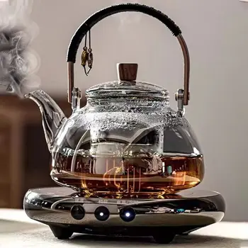 חשמלי, תה, כיריים להכנת תה חשמלי תנור קרמיקה, שקיפות, זכוכית לוהטת קומקום ההכרה הגנה הביתה Appliance 220V 1KW