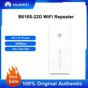 Huawei B618S-22D נתב Wifi 4G LTE רשת אלחוטית מהדר Cat11 600Mbps Wi-Fi Extender אותות בוסטרים עם חריץ לכרטיס ה-Sim