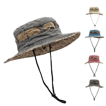 2023 חיצונית דייג כובעים גברים, נשים, קיץ רחב שוליים דלי כובע קרם הגנה כובע השמש דייג הליכה כובע כותנה שטף פנמה כובע