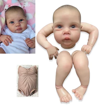 NPK 20inch כבר צבוע מחדש חלקי הבובה מיילי ער מציאותי התינוק 3D ציור עם נראים לעין ורידים בד הגוף כלול