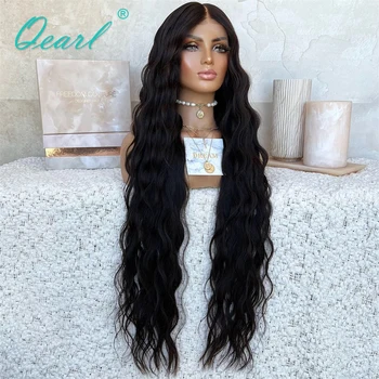 סופר ארוך 36 inchs נשים פאות שיער אדם חופשי עמוק גל פאה הקדמי של תחרה 13x4 Glueless טבעי תחרה שחורה הפאה הקדמית מכירת Qearl
