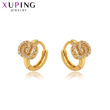 Xuping תכשיטים אלגנטיים רטרו מזג נשים האגיס עגיל של זהב טהור צבע 96963