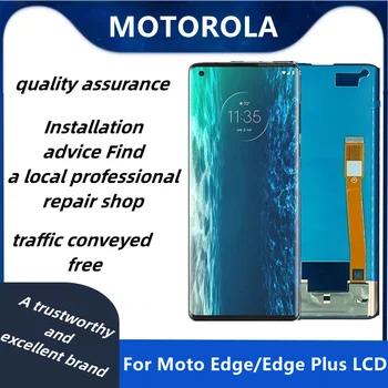 100% מקוריים חדשים LCD למוטורולה Moto Edge/מוטו קצה פלוס XT2063-3 עם מסגרת מסך מגע דיגיטלית על האופנוע קצה+ 2020 LCD