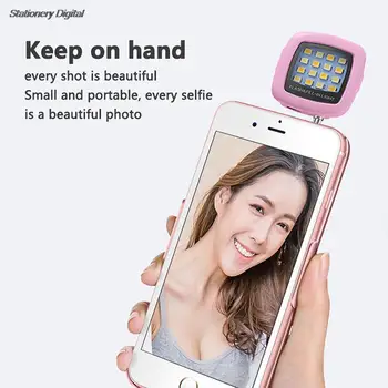 Selfie פלאש LED מנורה נייד טלפון נייד צילום מלא אור נטענת