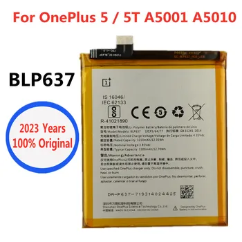 2023 שנים המקורי החדש 3300mAh BLP637 סוללה עבור Oneplus 5 1+ 5 5T טלפון נייד קיבולת גבוהה החלפת סוללות סוללה