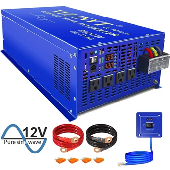 XYZI NVT חם למכור 8000W גל סינוס טהור מהפך 12V 24V 36V 48V DC ל-AC 220V מחוץ לרשת השמש מהפך עם קווי שליטה מרחוק