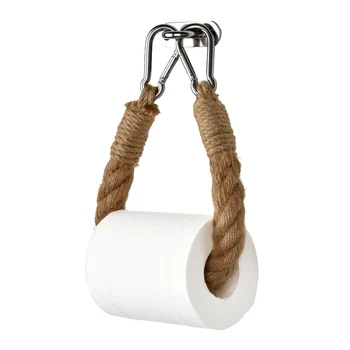 חבל קנבוס מחזיק נייר טואלט חבל הקיר מחזיק נייר טואלט בעל מגבת האמבטיה אביזר