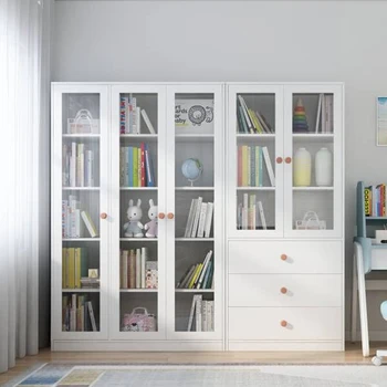 תעשייתי לבן ארון ספר הספרים מגיש קיר מודרני יהירות מדף אחסון מינימליסטי רעק 