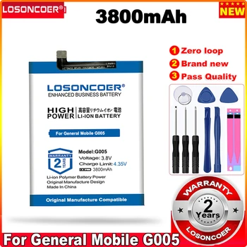 LOSONCOER 3800mAh G005 הסוללה על הכללי הנייד G005 סוללות של טלפונים ניידים