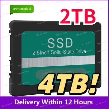 4TB במהירות גבוהה Solid State Drive SSD 2TB SATA SSD דיסק קשיח 2.5 אינץ דיסק SATAIII 1TB SSD פנימי כונן הזיכרון המוצק על שולחן העבודה של מחשב נייד