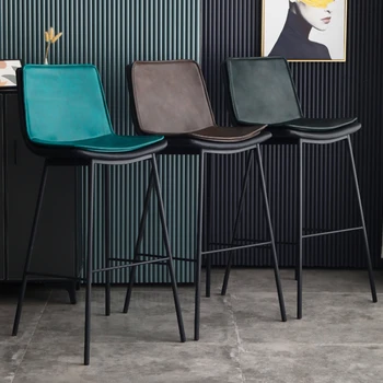 גובה המודרנית בר כסאות כוללים סלון מטבח חיצוני יוקרה בר כסאות נורדי ארגונומי Taburete אלטו רהיטים SR50BC