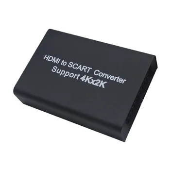 לחצות את הגבול מקור HDMI to SCART בהבחנה גבוהה ממיר, וידאו ואודיו מתאם, מתאם מטאטא