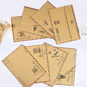 10pcs/הרבה וינטג מעטפות קראפט נייר המעטפה הגלויה אחסון שקית נייר על כרטיסי ברכה 