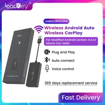 Loadkey Carlinkit CarPlay Activator Android Auto Wireless USB Dongle מתאם עבור אנדרואיד יחידת הרדיו של Bluetooth Mirrorlink הטלוויזיה Box