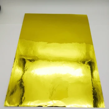 FUNCOLOUR A4 ריק נייר מבריק לטפס מראה זהב דבק עצמי תווית מדבקה עבור מדפסת לייזר
