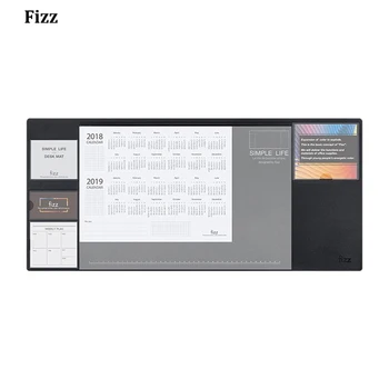 Fizz עור שולחן מחשב מחצלת המשרד עמיד למים גדול משטח עכבר מסמכים, הערות, כרטיס ביקור מחיצות אחסון