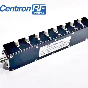 RF כוח דרך משתנה מפתח לחץ על לחצן צעד Attenuator RF SMA-F 5W 3GHz 90dB