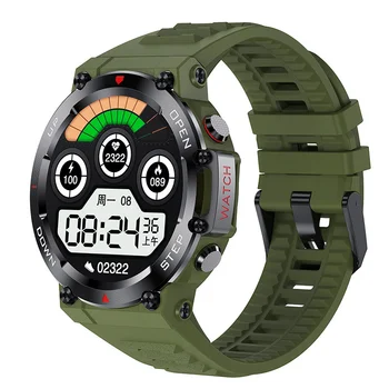 2023 החדש, שעון חכם צבאי חיצוני ספורט כושר 400Mah סופר, זמן המתנה Bluetooth שיחה Smartwatch IP67 עמיד למים שעונים