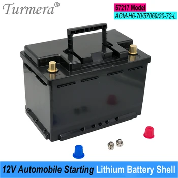 Turmera 12V סוללה רכב תיבת 57217 סדרת הרכב מתחיל סוללות ליתיום Shell עבור AGM H6-70 57069 להחליף עופרת-חומצה להשתמש