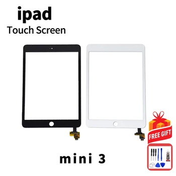מסך מגע עבור iPad Mini 3 A1599 A1600 A1601 מסך מגע IC כבל תצוגה LCD החיצון הדיגיטציה לוח להחליף