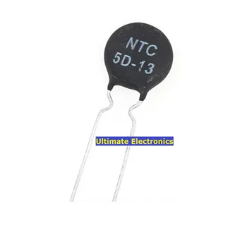 50pcs Thermistor NTC5D-13 5D-13 5D13 13MM קוטר מקדם טמפרטורה שלילי