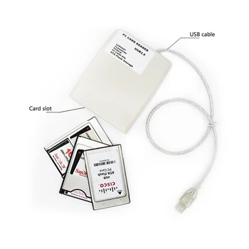 SZBJ 68 פינים מתאם מיקרו Card Reader USB2.0 פלסטיק PCMCIA כרטיס הקורא מולטי פונקציונלי קורא כרטיסים