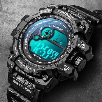 אנשים חדשים LED שעונים דיגיטליים זוהר אופנה ספורט עמיד למים שעונים לגבר תאריך כוחות צבאיים שעון Relogio Masculino