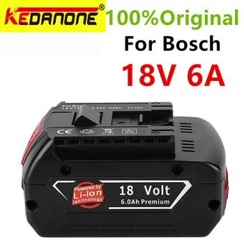 מיוחד offer18V 6.0/8.0/10ah נטענת ליתיום יון סוללה 18V Bosch 6.0 סוללת גיבוי ניידת החלפת BAT609 100