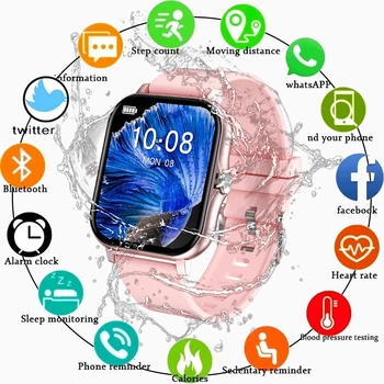 2022 מגע מלא Bluetooth לקרוא שעון חכם נשים עמיד למים קצב הלב כושר גשש שעון עבור אנדרואיד Xiaomi שעון חכם גברים