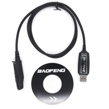 Baofeng ווקי טוקי USB תכנות כבל נהג CD BaoFeng UV-9R UV9R Pro Plus GT-3WP UV-5S