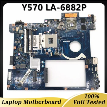 משלוח חינם באיכות גבוהה הלוח האם Lenovo Y570 מחשב נייד לוח אם PIQY1 לה-6882P HM65 DDR3 100% מלא נבדק עובד טוב