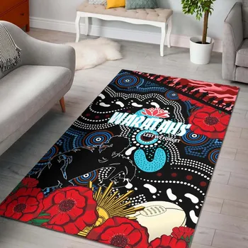 Waratahs רוגבי השטיח יום Anzac האבוריג ' ינים שטיח 3D מודפס שטיח רצפה נגד החלקה לשטיח קישוט הבית נושא את השטיח בסלון
