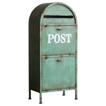 חצר הכניסה קישוט ירוקים גדולים ברזל הדואר יצירתי האמריקאי גן גינון קישוטים כלי אחסון מדף