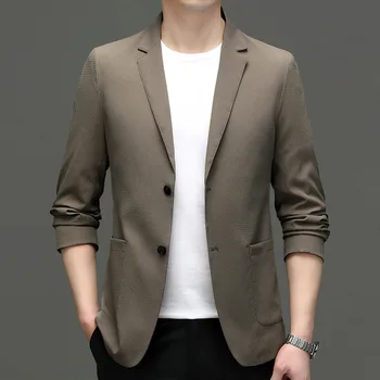 6555-2023 גברים חליפה חליפה האביב עסקים חדשים מקצועי של הגברים ז ' קט קליל הגירסה הקוריאנית של החליפה.