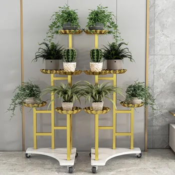חיצונית פרח מדף צמח עמוד מתכת יוקרתי חדר שינה מודרני צמחים בעל דוכן פרחים זהב Scaffale לכל Piante רהיטים