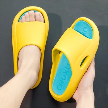 נשים עבה פלטפורמת נעלי קיץ ביץ ' אווה רך הבלעדי שקופית סנדלי פנאי גברים נשים מקורה חדר אמבטיה נגד החלקה לנעליים