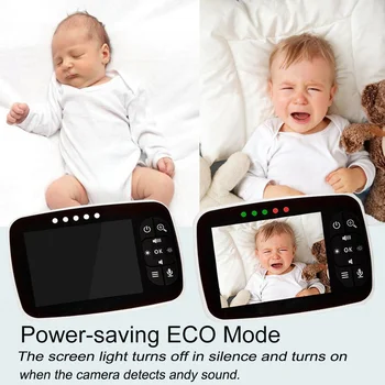חדש 3.2 אינץ התינוק שמרטף אלקטרוני וידאו המטפלת אינפרא אדום טמפרטורה ניטור אבטחה מצלמה בייבי מוניטור Eco Mode זום