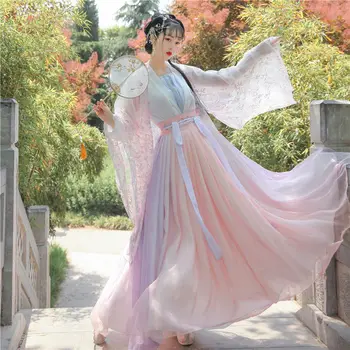 סין המסורתית Hanfu חליפה נשית קדומה סטודנטים סופר פיות להתלבש בחליפה של נשים קוספליי שמלה סינית מסורתית vestidos