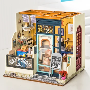 בית בובות DIY הבית בעבודת יד נאספו צעצועים הסיטוניים אמנות הבית יצירתי קישוט יום הולדת מתנה