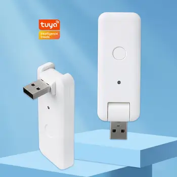Tuya Zigbee USB שער חכם אביזרים בקרת 180° כיפוף שליטה קולית עובדת עם אמזון Alexa, Google עוזר
