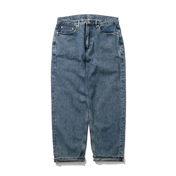 WTAPS 22SS מיקרו קונוס בצורת מכנסיים גברים ונשים אופנה יפנית תכליתי לשטוף ישר גליל פנאי ג ' ינס