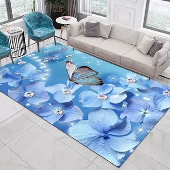 אופנתי יוקרה בסלון שטיחים קפה שולחן מחצלת שטח גדול שטיחים בחדר השינה החלקה שטיח שטיח הרצפה רחיץ שטיחון לאמבטיה