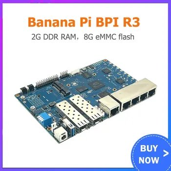Banana Pi BPI R3 2GB RAM 8GEMMC נתב עם MediaTek MT7986 Quad Core ARM A53 + MT7531A תכנון השבב